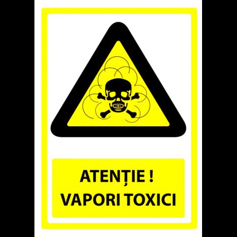 Indicator atentie vapori toxici